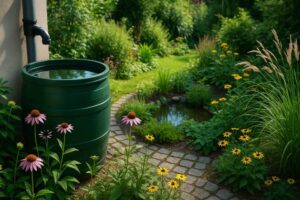 Water opvangen in de tuin