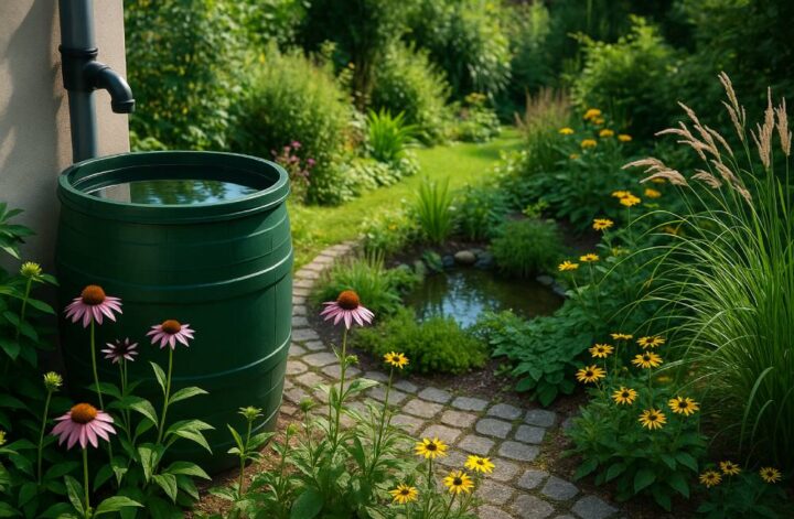 Water opvangen in de tuin